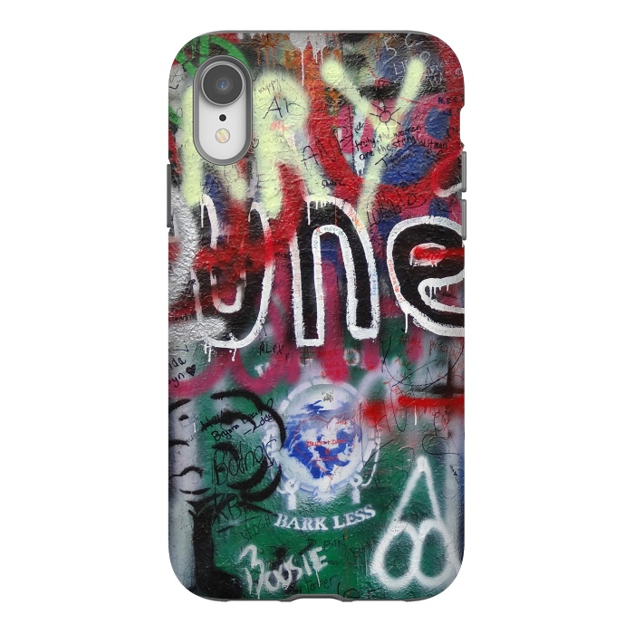 iPhone Xr StrongFit Graffiti Grunge Wall Art by Andrea Haase