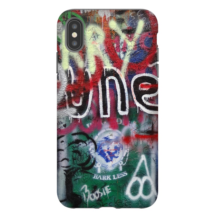 iPhone Xs Max StrongFit Graffiti Grunge Wall Art by Andrea Haase