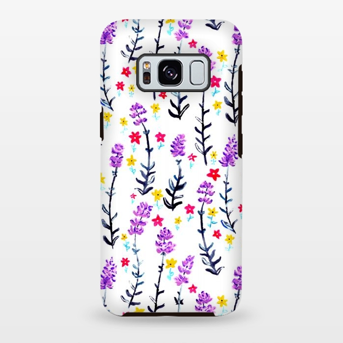 Galaxy S8 plus StrongFit Gouache Lavender  by Tigatiga