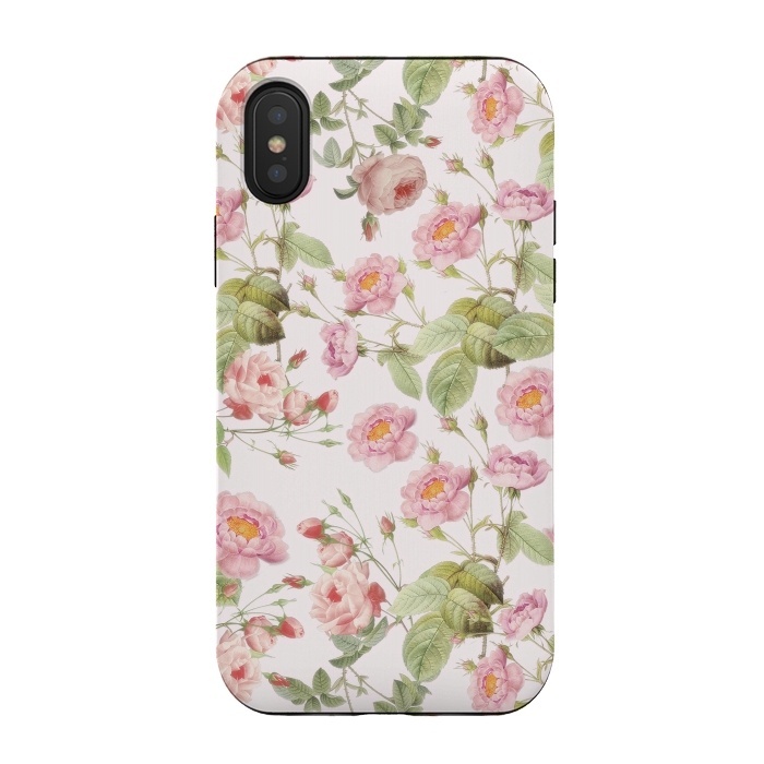 iPhone Xs / X StrongFit Blush Roses  by  Utart