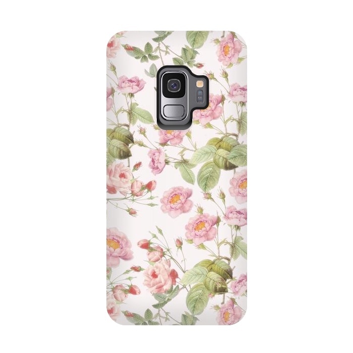 Galaxy S9 StrongFit Blush Roses  by  Utart