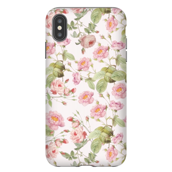 iPhone Xs Max StrongFit Blush Roses  by  Utart