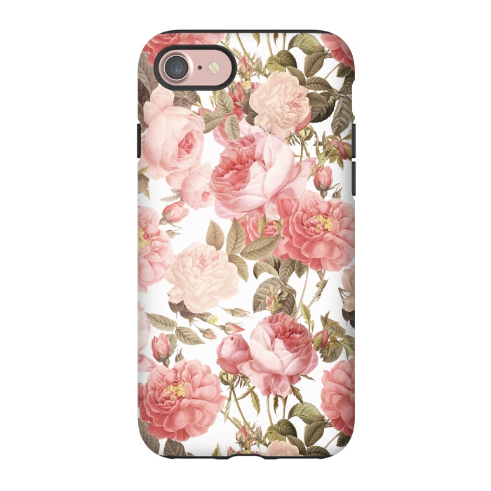 iPhone 7 StrongFit Peach Victorian Roses by  Utart