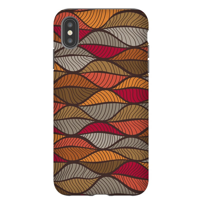 iPhone Xs Max StrongFit Sea of Autumn Leaves by Majoih