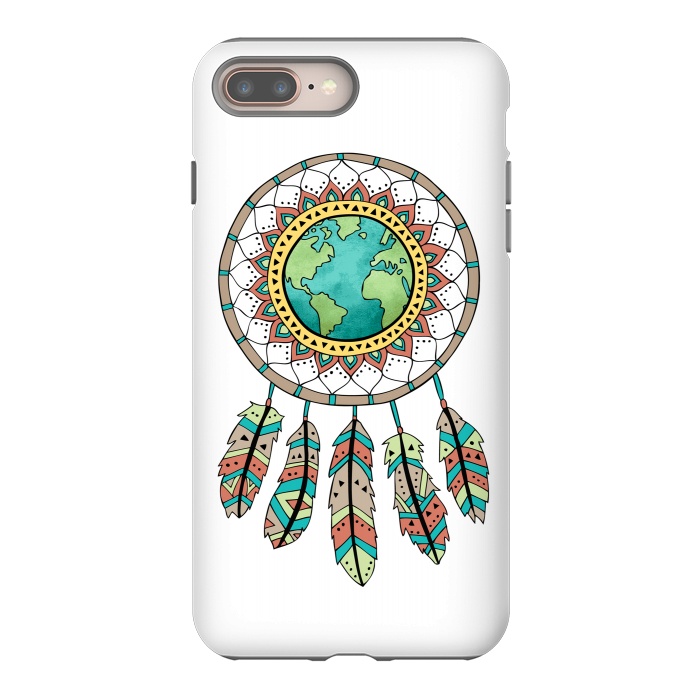 iPhone 7 plus StrongFit World Dreamcatcher by Pom Graphic Design