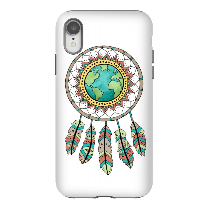 iPhone Xr StrongFit World Dreamcatcher by Pom Graphic Design