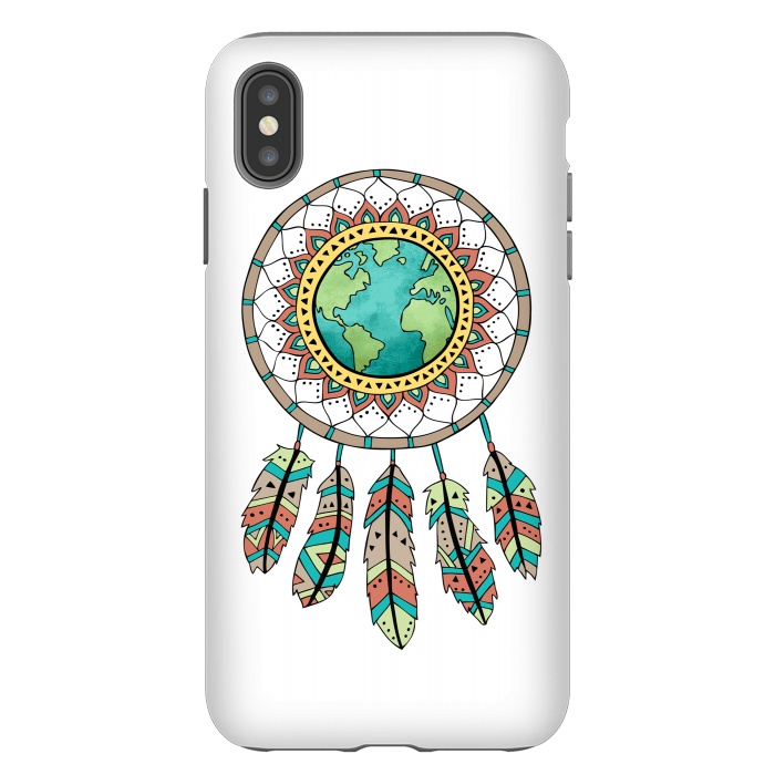 iPhone Xs Max StrongFit World Dreamcatcher by Pom Graphic Design