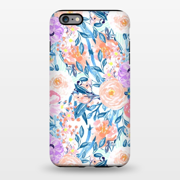 iPhone 6/6s plus StrongFit Modern watercolor garden floral paint by InovArts