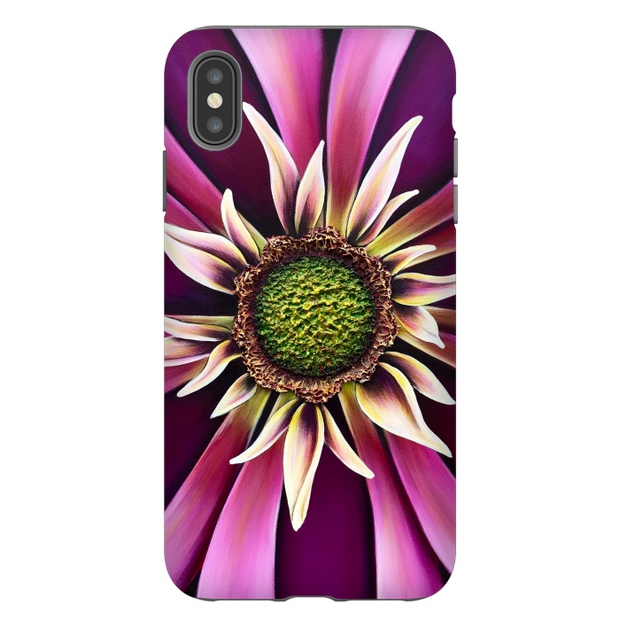 iPhone Xs Max StrongFit Pink Burst by Denise Cassidy Wood