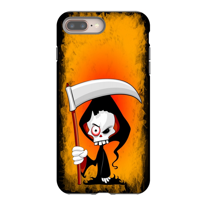 iPhone 7 plus StrongFit Grim Reaper Creepy Cartoon Character  by BluedarkArt
