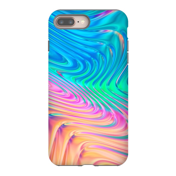 iPhone 7 plus StrongFit Abstract Vivid Waves by Art Design Works