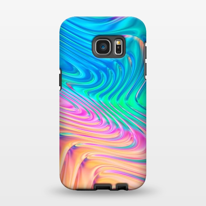 Galaxy S7 EDGE StrongFit Abstract Vivid Waves by Art Design Works