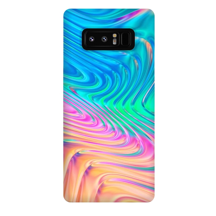 Galaxy Note 8 StrongFit Abstract Vivid Waves by Art Design Works