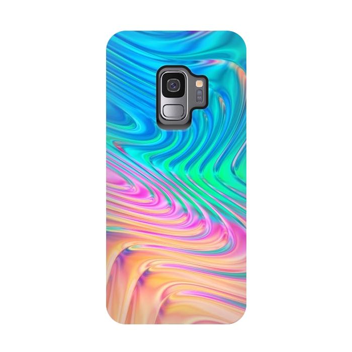 Galaxy S9 StrongFit Abstract Vivid Waves by Art Design Works
