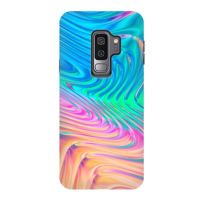 Galaxy S9 plus StrongFit Abstract Vivid Waves by Art Design Works