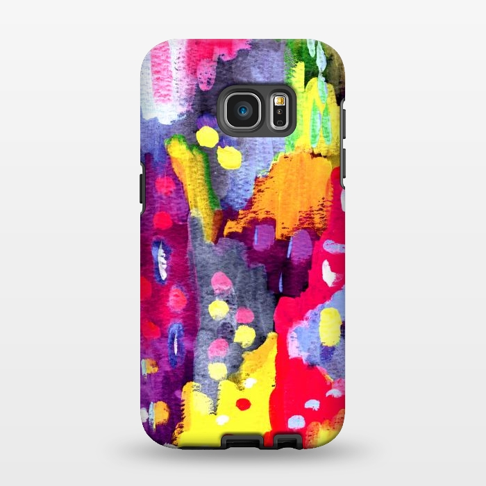 Galaxy S7 EDGE StrongFit Painted Party 1  by Tigatiga