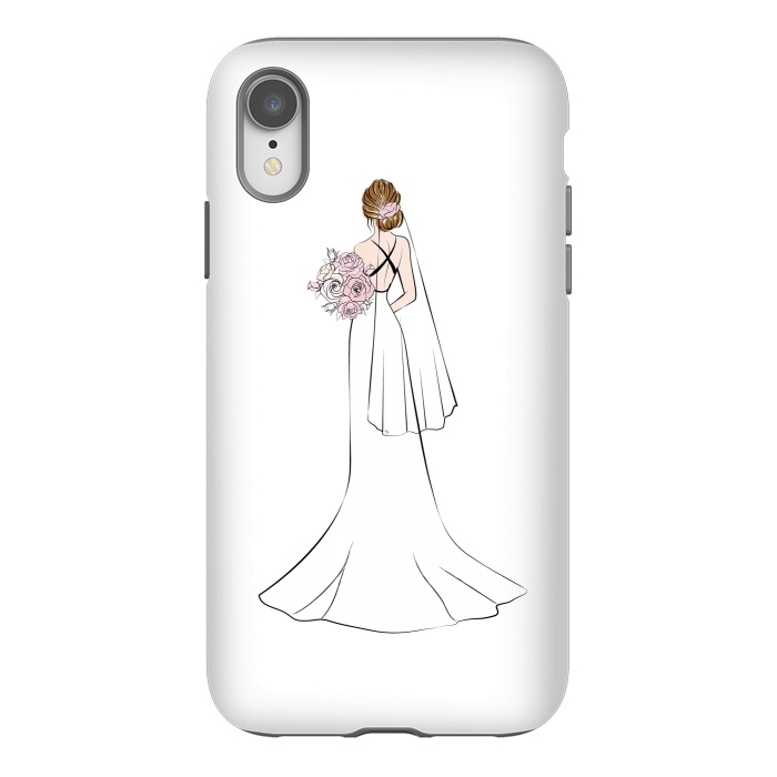 iPhone Xr StrongFit Pretty Bride by Martina
