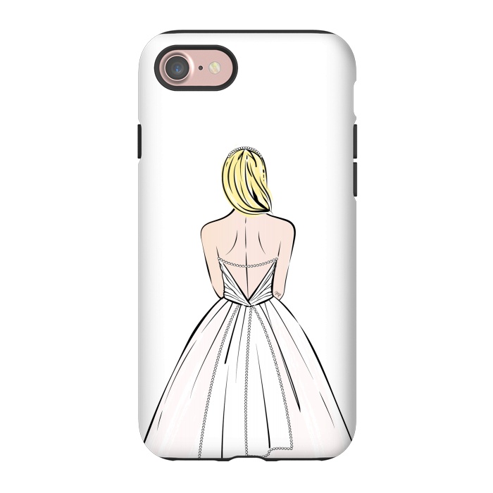 iPhone 7 StrongFit Elegant bride illustration by Martina