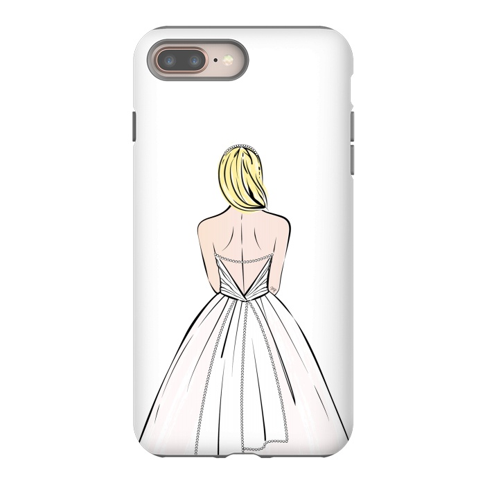 iPhone 7 plus StrongFit Elegant bride illustration by Martina