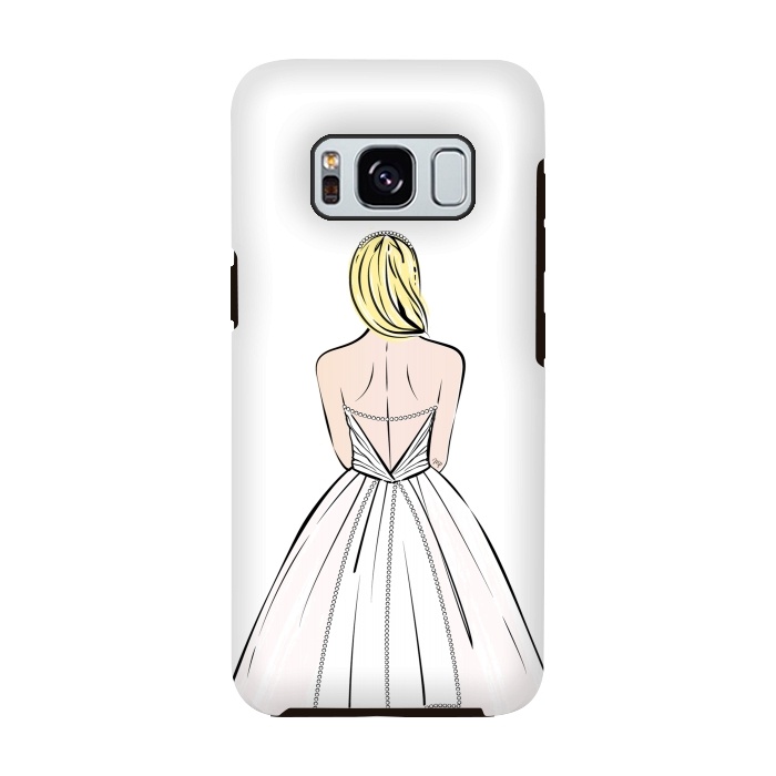 Galaxy S8 StrongFit Elegant bride illustration by Martina