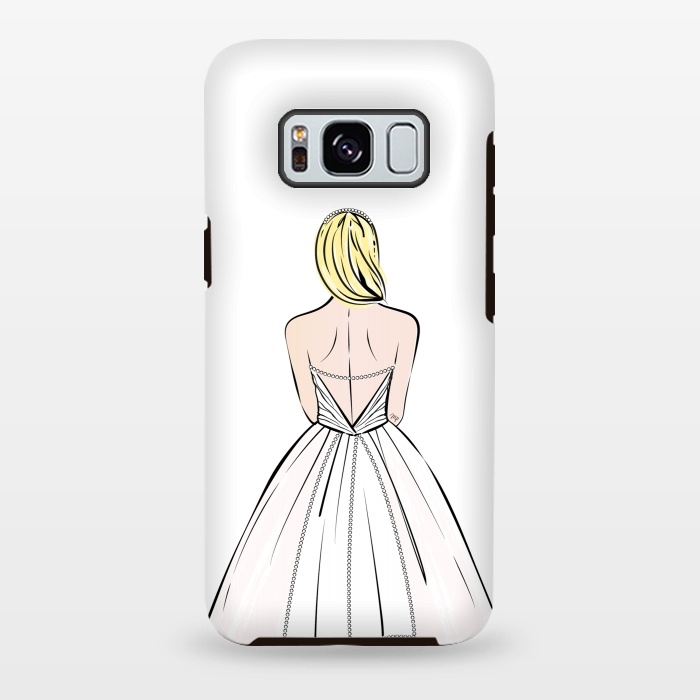 Galaxy S8 plus StrongFit Elegant bride illustration by Martina