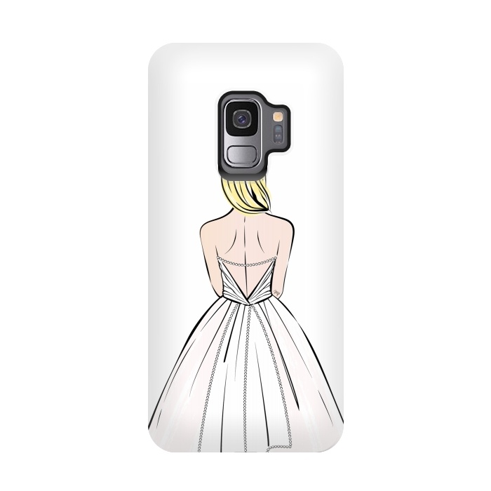 Galaxy S9 StrongFit Elegant bride illustration by Martina