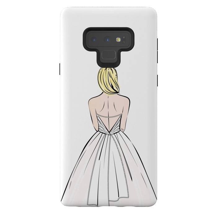 Galaxy Note 9 StrongFit Elegant bride illustration by Martina