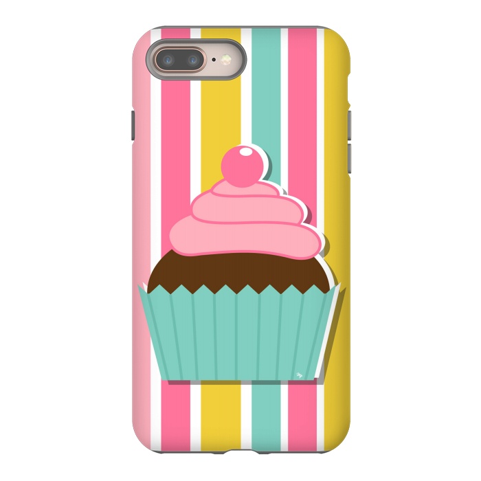 iPhone 7 plus StrongFit Colorful cupcake by Martina