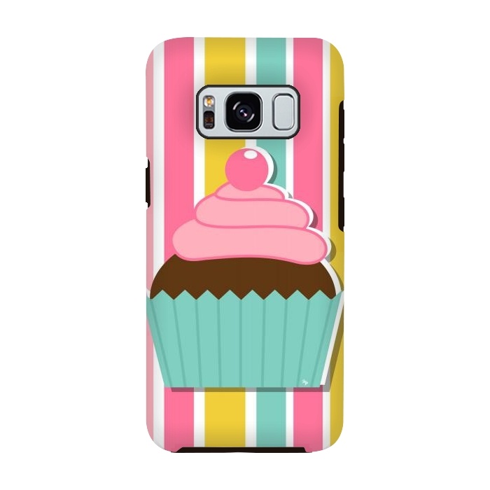 Galaxy S8 StrongFit Colorful cupcake by Martina