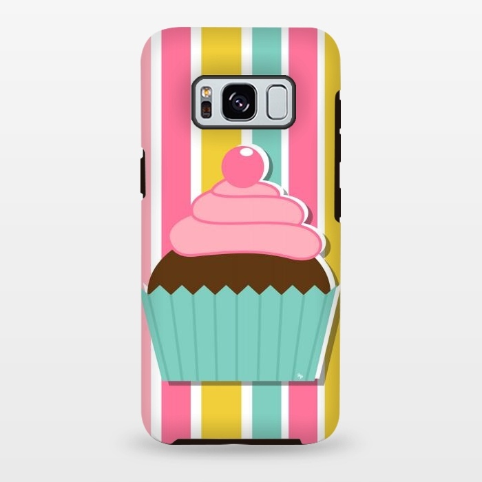 Galaxy S8 plus StrongFit Colorful cupcake by Martina