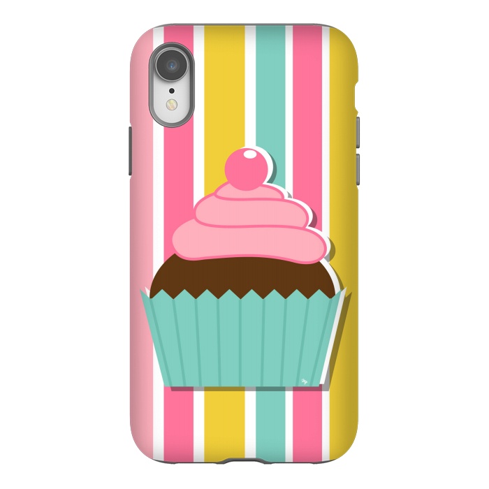 iPhone Xr StrongFit Colorful cupcake by Martina