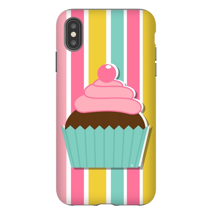 iPhone Xs Max StrongFit Colorful cupcake by Martina