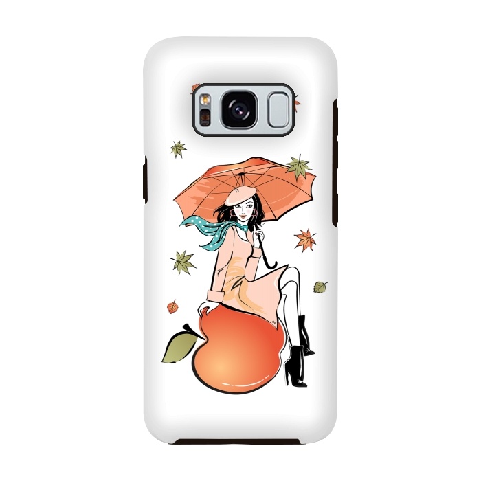 Galaxy S8 StrongFit Autumn Girl by Martina