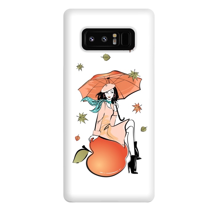 Galaxy Note 8 StrongFit Autumn Girl by Martina