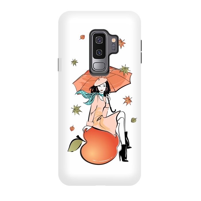 Galaxy S9 plus StrongFit Autumn Girl by Martina