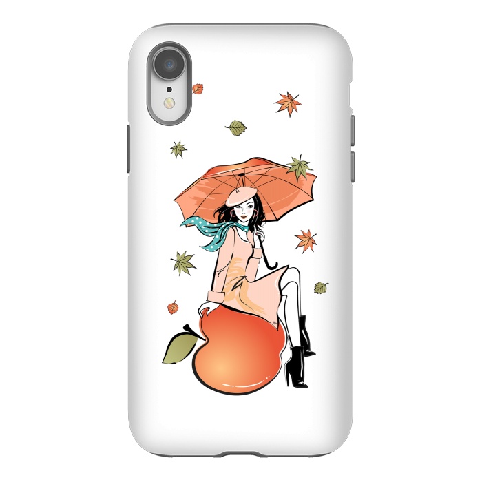 iPhone Xr StrongFit Autumn Girl by Martina