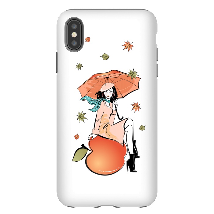 iPhone Xs Max StrongFit Autumn Girl by Martina