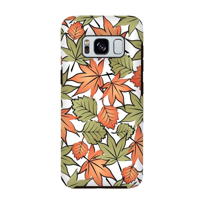 Galaxy S8 StrongFit Autumne leaves pattern by Martina