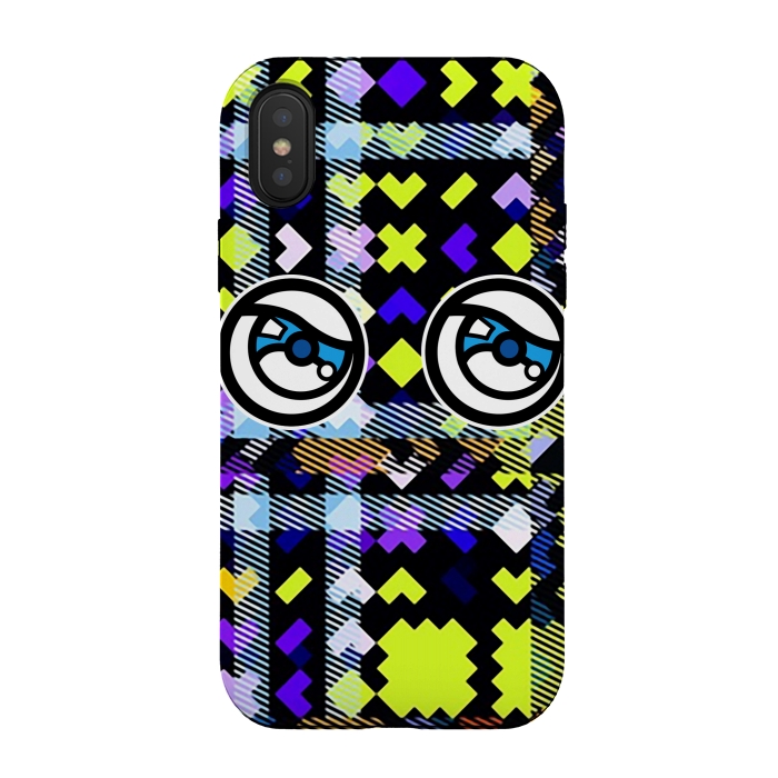 iPhone Xs / X StrongFit Modern Tartans by Michael Cheung