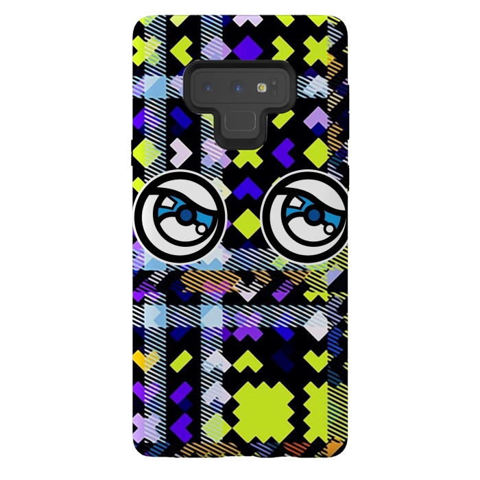 Galaxy Note 9 StrongFit Modern Tartans by Michael Cheung
