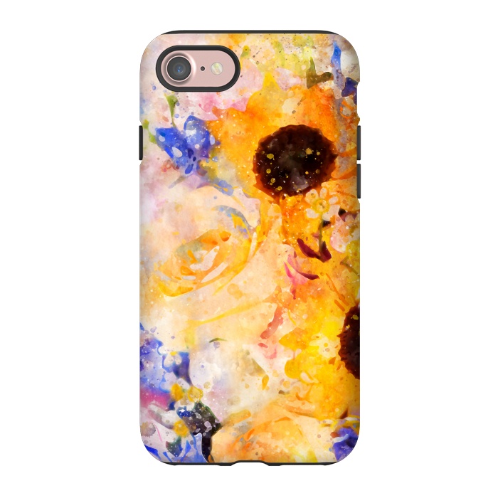 iPhone 7 StrongFit Yellow Vintage Rose by Creativeaxle