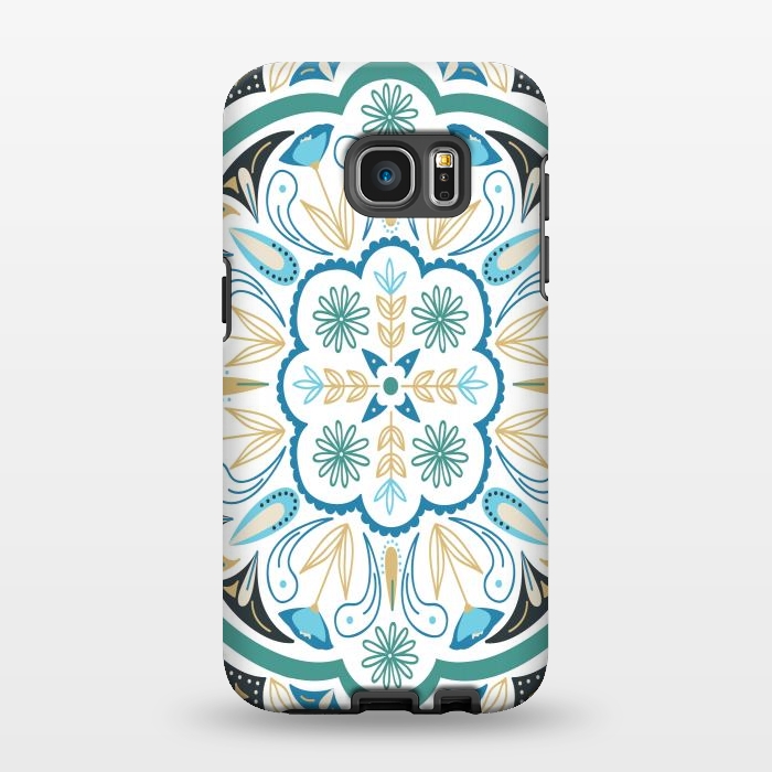 Galaxy S7 EDGE StrongFit Boho Medallion by TracyLucy Designs