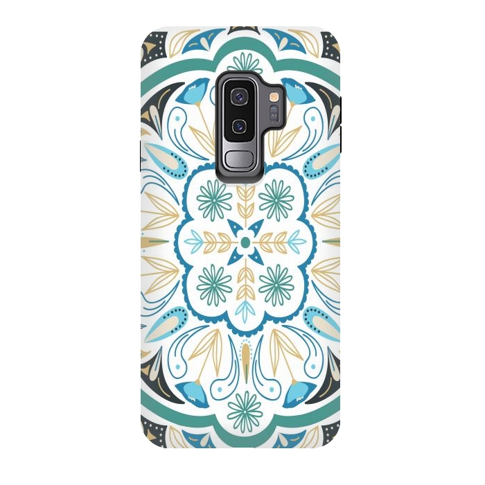 Galaxy S9 plus StrongFit Boho Medallion by TracyLucy Designs