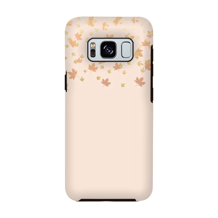 Galaxy S8 StrongFit Leaves are falling on peach by  Utart