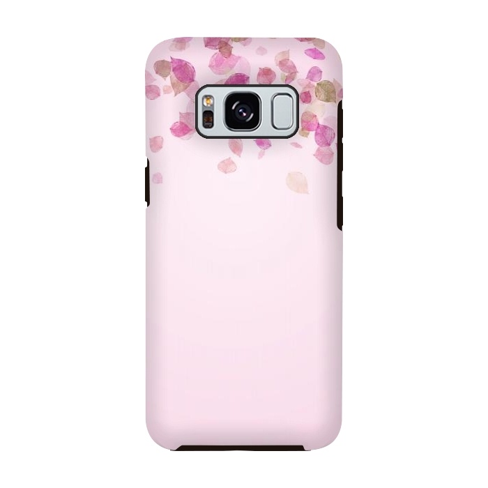 Galaxy S8 StrongFit Leaves are falling on pink by  Utart