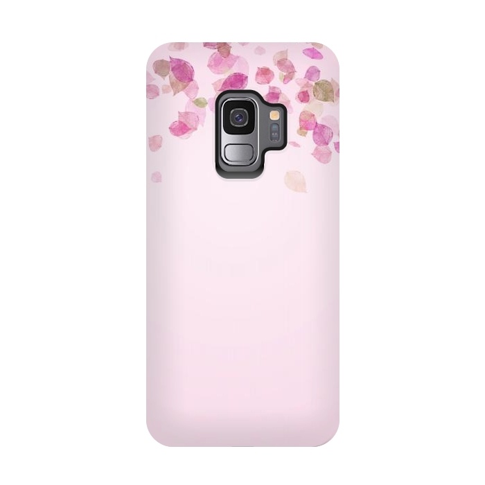 Galaxy S9 StrongFit Leaves are falling on pink by  Utart