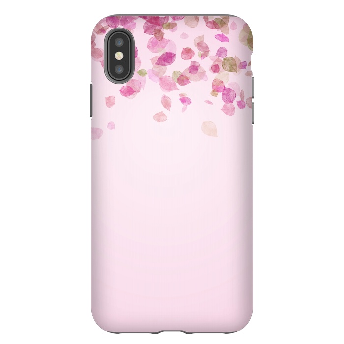 iPhone Xs Max StrongFit Leaves are falling on pink by  Utart