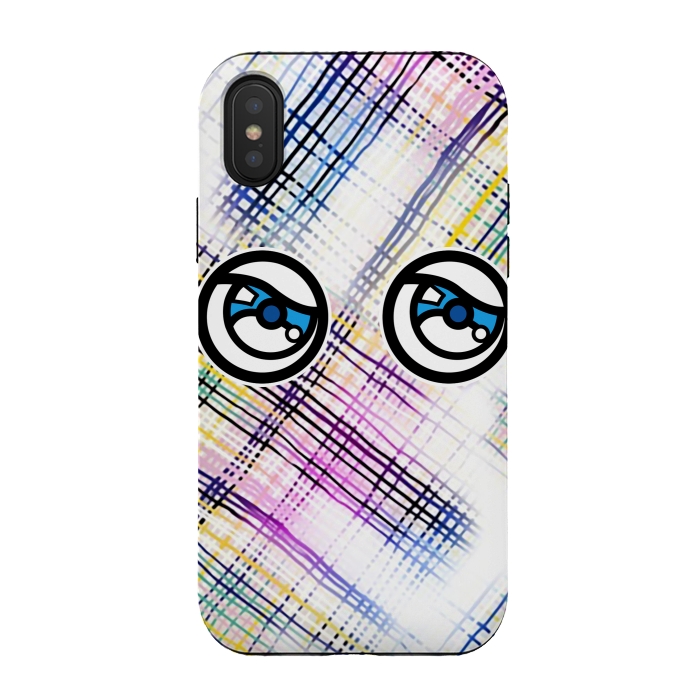 iPhone Xs / X StrongFit Modern Tartans 2 by Michael Cheung