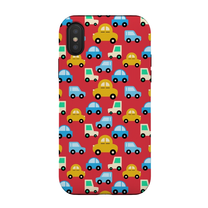 iPhone Xs / X StrongFit colourful cars by TMSarts