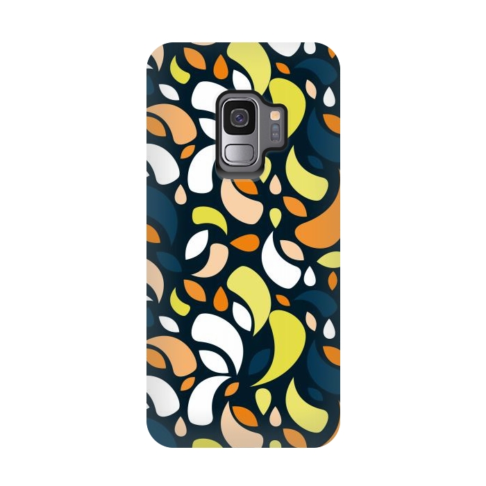 Galaxy S9 StrongFit multicolored leaf shapes by TMSarts